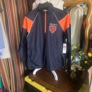 NFL Navy and Orange Windbreaker Jacket